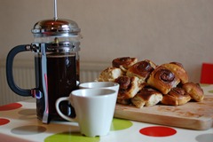 Coffee and Cinnamon Rolls