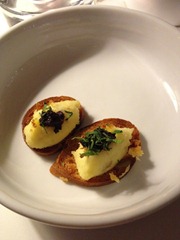 Smoked Haddock & Tapenade Crostini