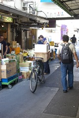 Deliveries to the shops at the market