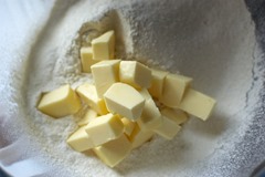 Flour and Butter waiting to be made into breadcrumbs Flour and Butter waiting to be made into breadcrumbs