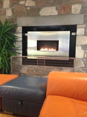 Cosy Fire and Sofas in the Marina Bar