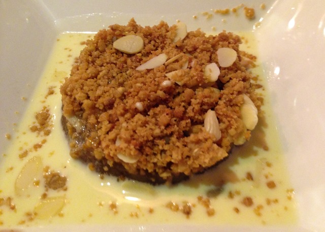Russet Apple Crumble with Lavender Cream