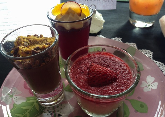 Trio of Puddings Trio of Puddings