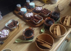 Some of the toppings for the Sundaes Some of the toppings for the Sundaes