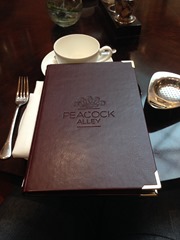 Peacock Alley Menu Peacock Alley Menu