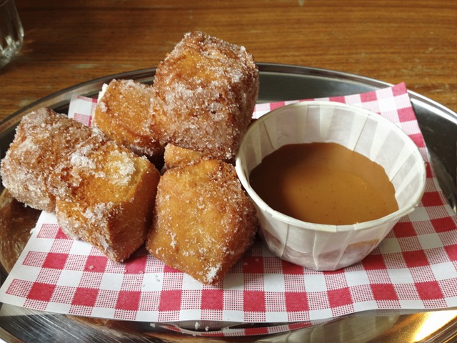 Homemade Donuts with Salted Caramel Dipping Sauce