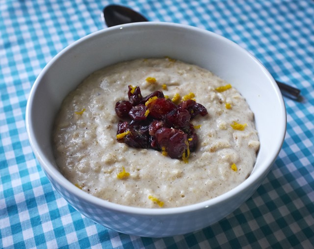 Cranberry and Orange Porridge