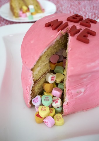 Valentine Pinata Cake
